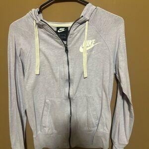 Nike Women's Gray Zip-Up Hoodie